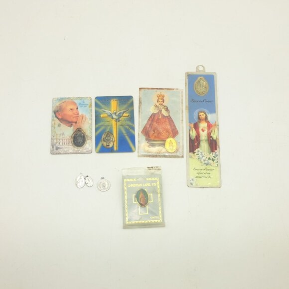 Vintage Catholic Pendants Set - Picture 1 of 11